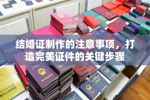 凌源结婚证制作的注意事项，打造完美证件的关键步骤