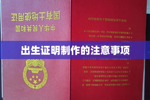 凌源出生证明制作的注意事项